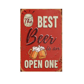 Metal Bottle Cap Sign Vintage Bar Shop Decorations