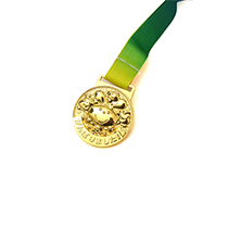 Gold Plated Complex Carving Medal